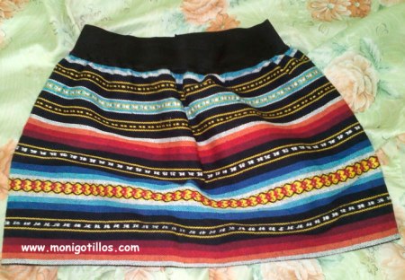 Mini falda manchega monigotillos.com